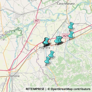 Mappa Via Alfonso Lamarmora, 27058 Voghera PV, Italia (4.07231)