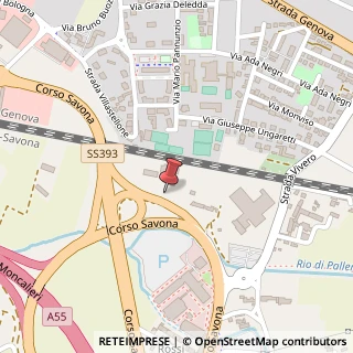 Mappa Corso Savona, 45 bis, 10024 Moncalieri, Torino (Piemonte)