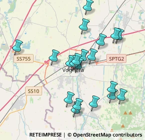 Mappa Via Bidone, 27058 Voghera PV, Italia (3.6455)