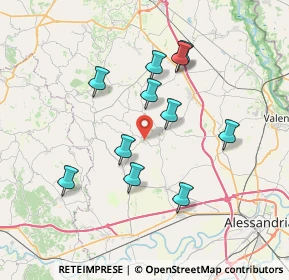 Mappa Via Roma, 15040 Cuccaro Monferrato AL, Italia (6.66364)