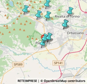 Mappa Via Don Pino Puglisi, 10045 Piossasco TO, Italia (3.41636)