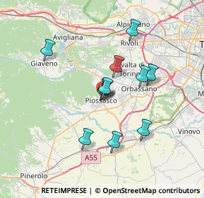 Mappa Via Don Pino Puglisi Vittima di Mafia, 10045 Piossasco TO, Italia (5.77818)