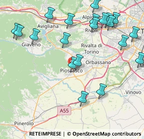 Mappa Via Don Pino Puglisi Vittima di Mafia, 10045 Piossasco TO, Italia (10.008)