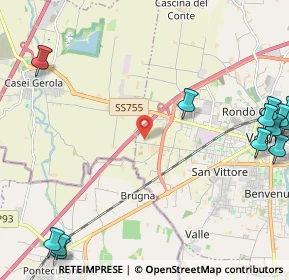 Mappa Strada Bussolino, 27058 Voghera PV, Italia (3.42077)