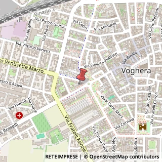 Mappa Via F.lli Rosselli, 3, 27058 Voghera, Pavia (Lombardia)