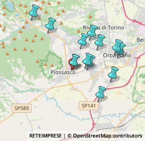 Mappa Via Cavour, 10045 Piossasco TO, Italia (3.29385)