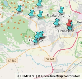 Mappa Via Cavour, 10045 Piossasco TO, Italia (3.805)