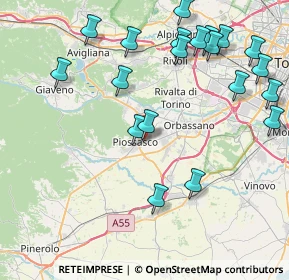 Mappa Via Cavour, 10045 Piossasco TO, Italia (9.7445)