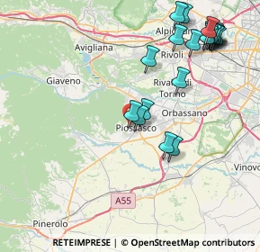 Mappa Via Monte Grappa, 10045 Piossasco TO, Italia (9.602)