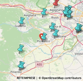 Mappa Via Monte Grappa, 10045 Piossasco TO, Italia (11.0975)