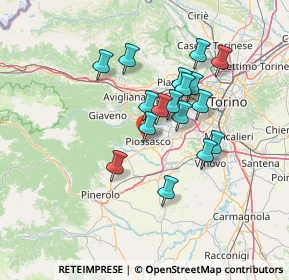 Mappa Via Monte Grappa, 10045 Piossasco TO, Italia (11.38941)