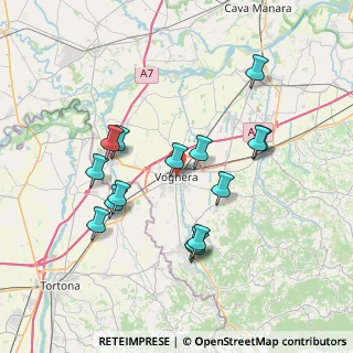 Mappa Via Gabetta, 27058 Voghera PV, Italia (7.13333)