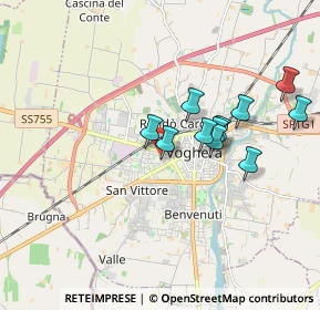 Mappa Via S. Francesco D'Assisi, 27058 Voghera PV, Italia (1.54364)