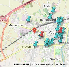 Mappa Via Ezio Vanoni, 27058 Voghera PV, Italia (1.1625)