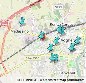 Mappa Via Ezio Vanoni, 27058 Voghera PV, Italia (0.95545)