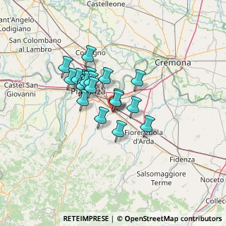 Mappa Via dell'Artigianato, 29010 Pontenure PC, Italia (10.0335)