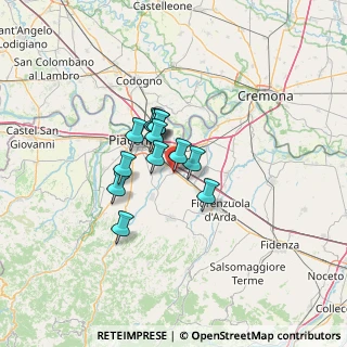 Mappa Via dell'Artigianato, 29010 Pontenure PC, Italia (8.22077)