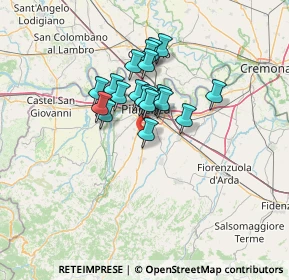 Mappa Via Galilei, 29027 Podenzano PC, Italia (9.61421)