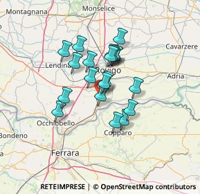 Mappa Via Carri, 45033 Bosaro RO, Italia (10.022)