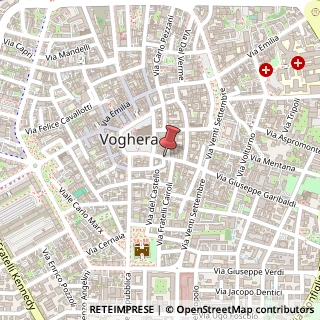 Mappa Via Gabetta Ermanno, 17, 27058 Voghera, Pavia (Lombardia)