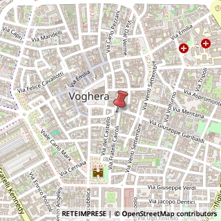 Mappa Via Garibaldi 25 cortile interno, piano, 27058 terreno PV, Italia, 27058 Voghera, Pavia (Lombardia)