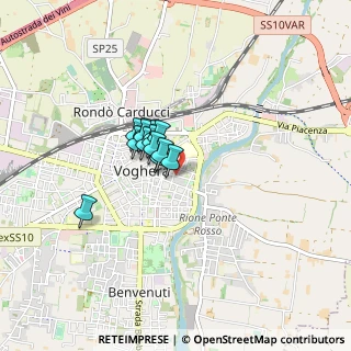 Mappa Via Mentana, 27058 Voghera PV, Italia (0.47692)