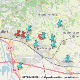 Mappa Vicolo Salzea, 10028 Trofarello TO, Italia (1.98909)