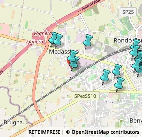 Mappa Via Ridondello, 27058 Voghera PV, Italia (1.3295)