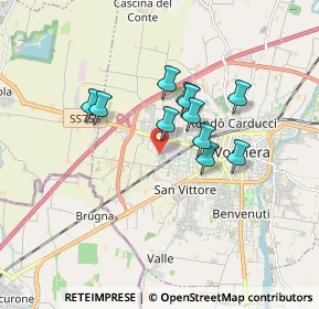 Mappa Via Ridondello, 27058 Voghera PV, Italia (1.29273)