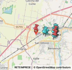 Mappa Via Ridondello, 27058 Voghera PV, Italia (1.67412)