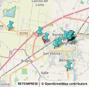 Mappa Via Ridondello, 27058 Voghera PV, Italia (1.92125)