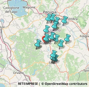 Mappa Via Don Giovanni Minzoni, 06055 Marsciano PG, Italia (10.4475)