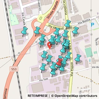 Mappa Via Gubbio, 06039 Trevi PG, Italia (0.20345)