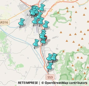 Mappa Via Popoli, 06034 Foligno PG, Italia (3.862)