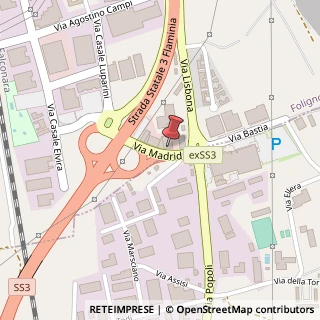 Mappa Via Madrid, 9, 06034 Foligno, Perugia (Umbria)