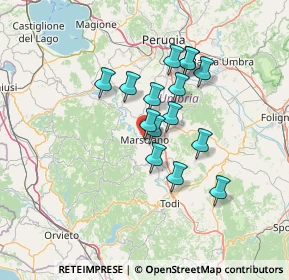 Mappa Viale Piccolotti, 06055 Marsciano PG, Italia (11.03867)