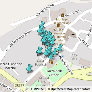 Mappa Via XX Settembre, 06055 Marsciano PG, Italia (0.00714)