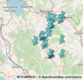 Mappa Via Madonna delle Grazie, 06055 Marsciano PG, Italia (11.8305)