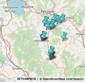 Mappa Via Madonna delle Grazie, 06055 Marsciano PG, Italia (11.045)