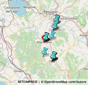 Mappa Via XXV Aprile, 06055 Marsciano PG, Italia (9.4435)