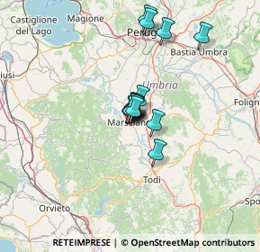 Mappa Via Enzo Tortora, 06055 Marsciano PG, Italia (8.52286)