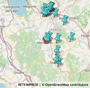Mappa Via Enzo Tortora, 06055 Marsciano PG, Italia (16.3445)