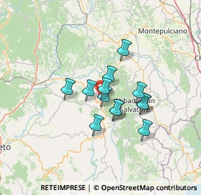 Mappa 58033 Castel del Piano GR, Italia (9.75615)