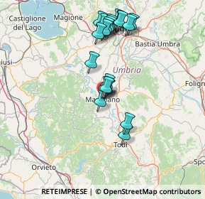 Mappa Salita S. Francesco, 06055 Marsciano PG, Italia (14.259)