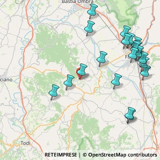 Mappa Via Leosorini, 06035 Gualdo Cattaneo PG, Italia (11.048)