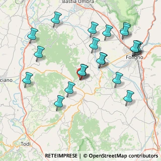 Mappa Via Leosorini, 06035 Gualdo Cattaneo PG, Italia (9.229)