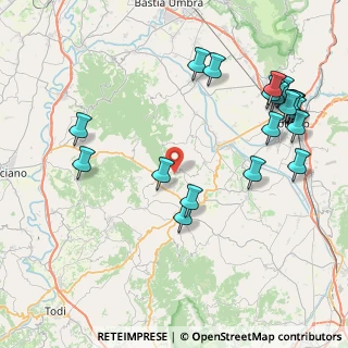 Mappa Via Leosorini, 06035 Gualdo Cattaneo PG, Italia (10.33)