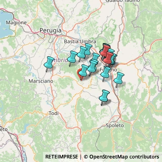 Mappa Via Leosorini, 06035 Gualdo Cattaneo PG, Italia (10.8805)