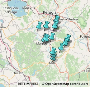 Mappa Viale Fratelli Briziarelli, 06055 Marsciano PG, Italia (10.409)