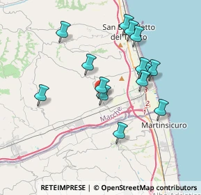 Mappa Via Ottantacinquesima Str., 63076 Monteprandone AP, Italia (3.68571)